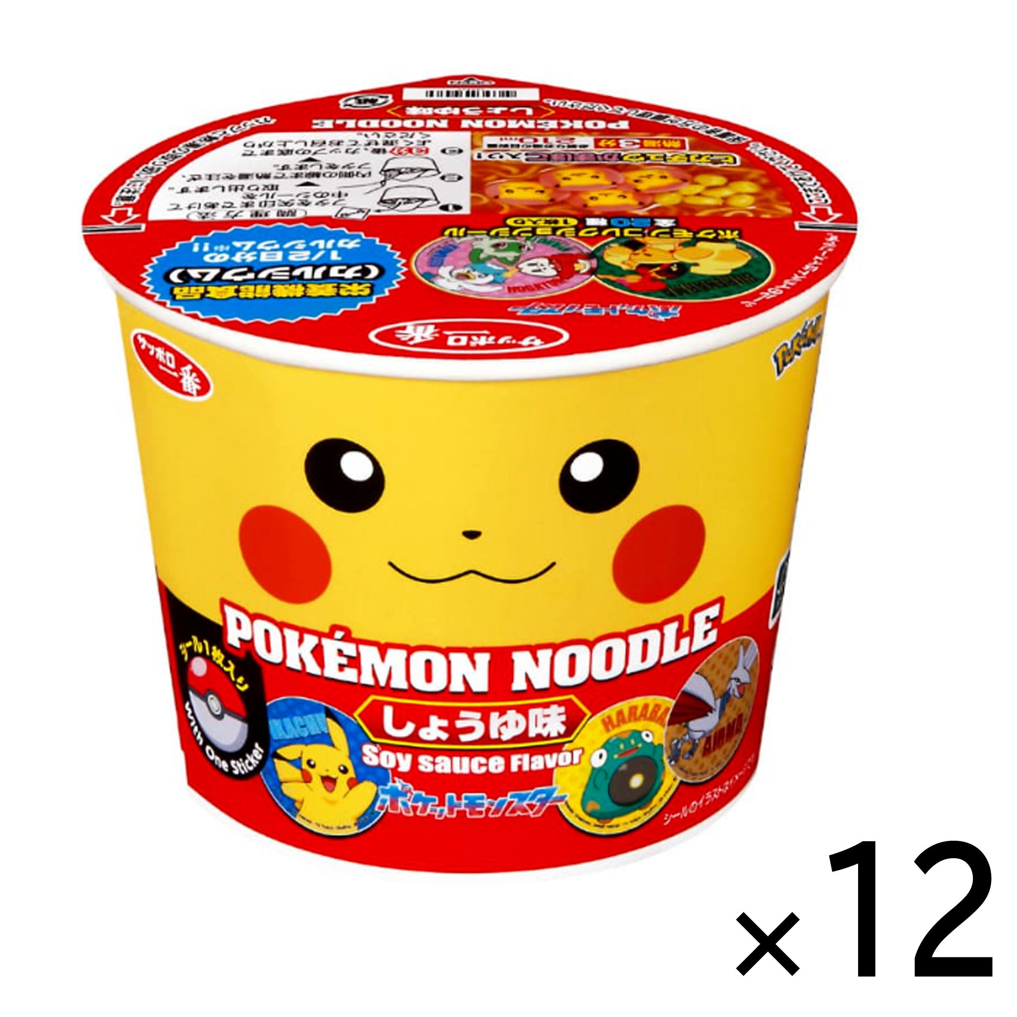Sanyo Foods Pokemon Noodle Soy Sauce【12 Set】